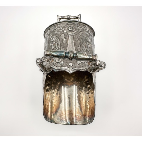 Antique Thomas Otley and Sons Silver Plated Sugar Scuttle Sheffield England - Picture 12 of 13